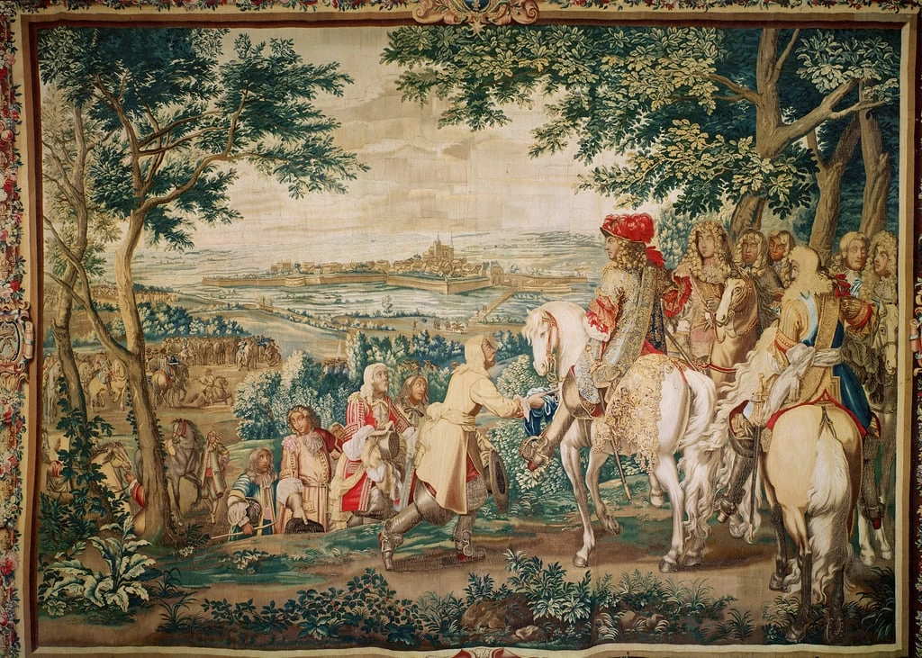 La resa di Marsal nel 1662, bottega dei Gobelins - Musee des Beaux, Arts, Blois